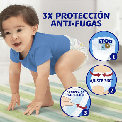 Dodot Nappy - Activity Pants, Size 6 (14-19 kg), 70 Nappies + Gift of 1 Pack of 40 Wipes with 360 Adjustment Anti-Leak Extra Soft